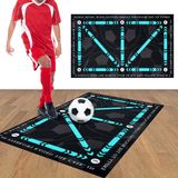 Tapis d'entraînement de football - Antidérapant - Pour Enfants et Adultes - Équipement d'entraînement de football - Dribble et contrôle de balle - Amélioration du contrôle du football - Dimensions 50 x 80 cm