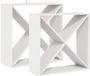 vidaXL Wijnrek - Wit - 62 x 25 x 62 cm - Massief grenenhout