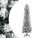 vidaXL Kunstkerstboom met sneeuw smal 240 cm PVC en PE