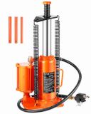 VEVOR Lucht-Hydraulische Fleskrik met een Hefvermogen van 12 Ton en een Hefbereik van 265–505 mm, Pneumatisch/Handmatig, Gelaste Fleskrik met Pomp voor SUV's, Pick-Ups en Autoreparaties, Oranje