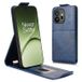 OnePlus Étui à rabat vertical OnePlus 15T avec support - Bleu foncé