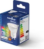 Nordlux Lampe LED intelligente - éclairage intelligent - Ø 5 x 5,4 cm - GU10 - 5,4W - fonction variation d'intensité via application - RGB+W