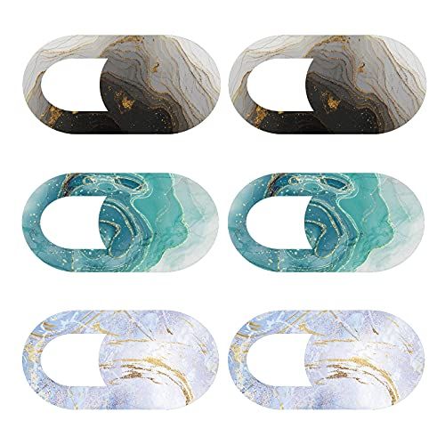 Hju Webcam Cover Mobiele Telefoon Camera Cover Webcam Cover Ultra Dunne Camera Cover Tablet De Dunste Webcam Beschermhoes Geschikt Voor,Smartphones,Tablets En Andere Computers Of Etc (Steenkorrel A 6 stuks)
