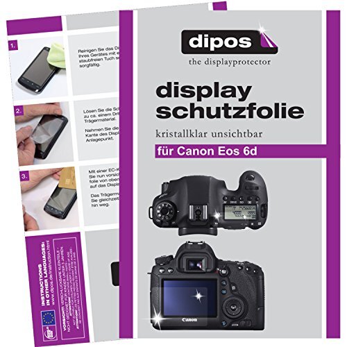 dipos I 6X beschermfolie helder compatibel met Canon EOS 6D folie displaybeschermfolie