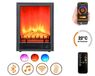 DLC Home Elektrische kachel "EF1" 1800 W | Bluetooth-luidspreker | Vlammensimulatie | WLAN-afstandsbediening | Verwarming: 17–27 °C