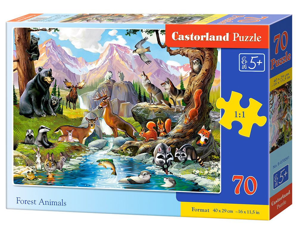 Castorland Forest Animals - 70pcs Puzzle - 5+ Years
