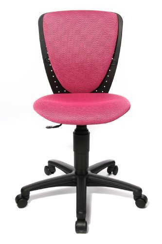 Topstar 70570BB10 High S'cool, kinder- en jeugddraaistoel, bureaustoel voor kinderen, bekleding roze