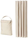 Amazon Basics Portable Travel Window Blackout Curtain Shades with Suction Cups - Beige, 1-Pack