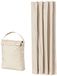 Amazon Basics Portable Travel Window Blackout Curtain Shades with Suction Cups - Beige, 1-Pack