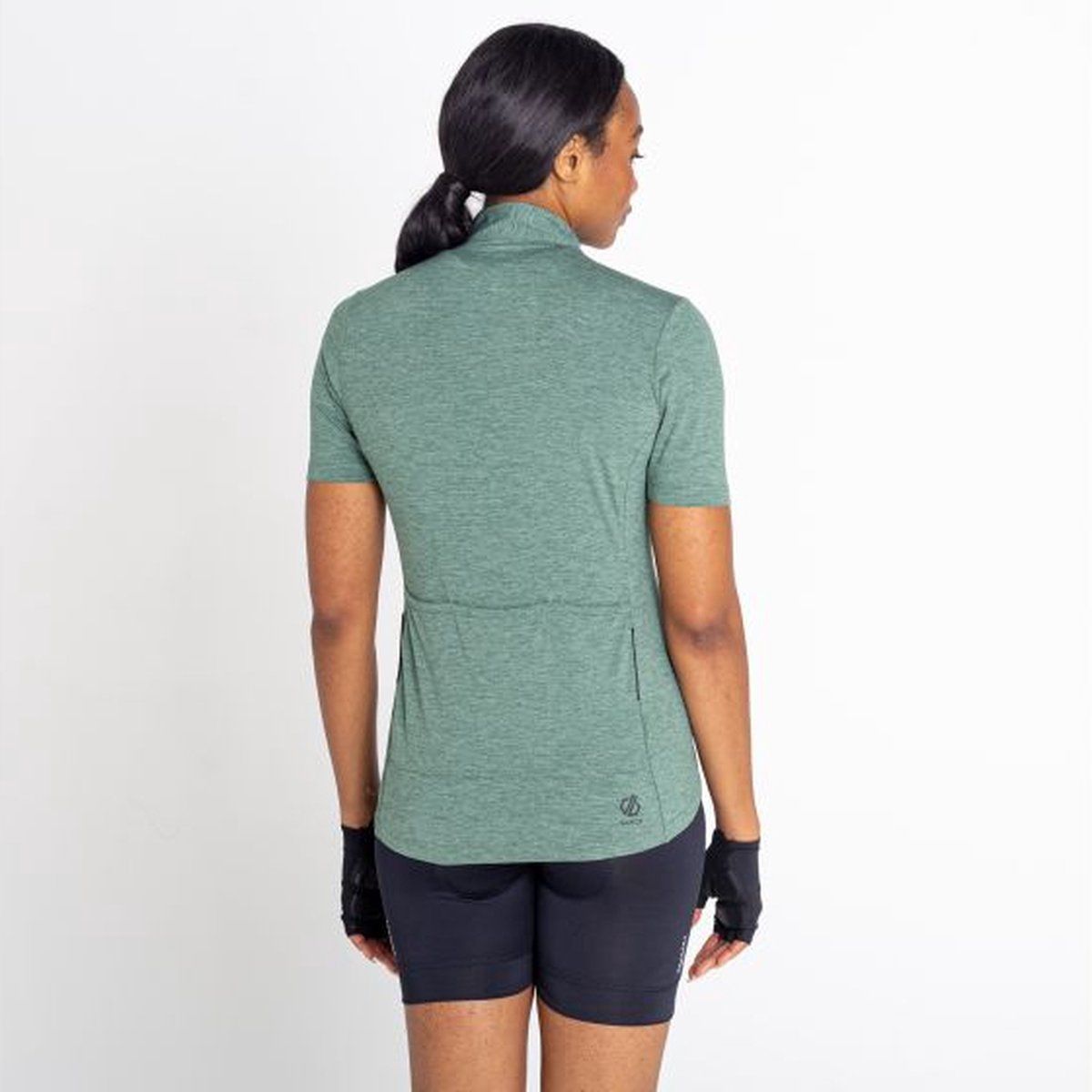Dare 2b Pedal Through It jersey met korte mouwen en halve rits - dames - Q-Wic Plus - lichtgewicht - Groen