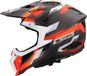 LS2 MX703 X-Force Phantom Motocrosshelm - Oranje/rood - Maat S