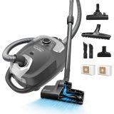 Aspirateur 900 W turbobrosse filtre HEPA