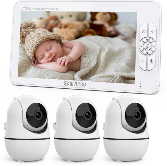 Lovinoo Babyfoon met 3 Camera's