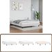 vidaXL Cadre de lit similicuir blanc 140x200 cm