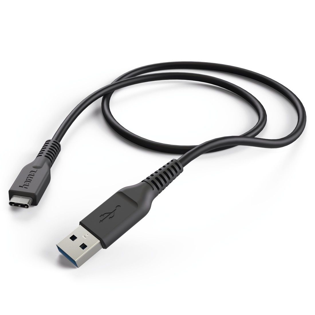 Hama 1m USB-C/USB-A USB 3.2 Gen 1 Kabel Zwart