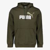 Puma Essentials 2 Color No. 1 Logo hoodie donkergroen - Maat M