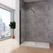 Aica Sanitair Douche - 120x200cm - Noir - 8mm Nano - Verre de sécurité