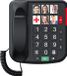 Protectly® Senioren Telefoon - SOS-Noodknop - Senioren Mobiele Telefoon - Vaste Telefoon - Grote (Foto) Toetsen en Cijfers - Luid Volume - Nederlandstalige - Plug & Play