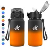 KollyKolla Gimnasio Drinkfles van roestvrij staal, 500 ml, thermoflessen met rietje, herbruikbare thermosfles, lekvrij, BPA-vrij, drinkfles voor kinderen, school, Gimnasio