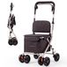 Mobiclinic Coliseo Boodschappentrolley Rollator - 4 wielen - Inklapbaar - Zwart