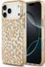 Guess Backcover hoesje voor Apple iPhone 18 Pro Max - leopard glitter - Bruin