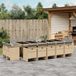 Prolenta Maison Exclusive Tuinset voor buiten, 15-delig, met kussens, mix van beige kleur, gemaakt van polyrotan