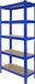 MonsterShop T-Rax Stellingkast - 75x30x150 cm - Blauw - opbergrek metaal