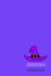 Witcheroo Notebook: Cute Purple Witch Hat Halloween Lined Journal