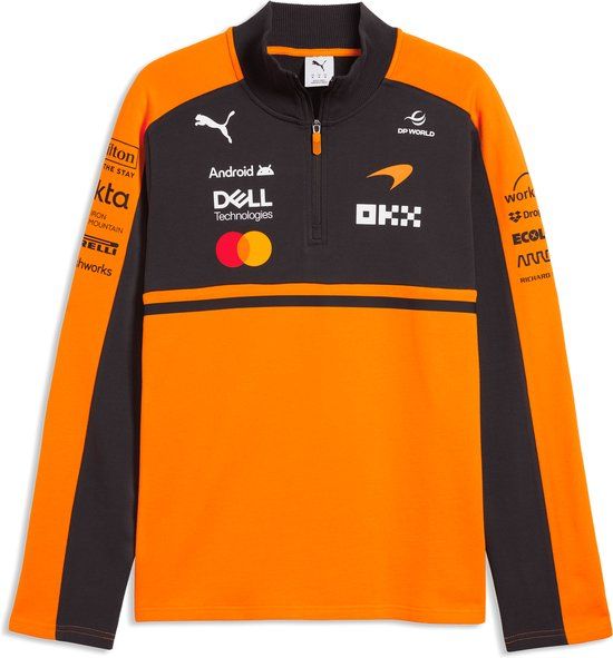 PUMA McLaren Teamline Half Zip Trui 2026 XS - Lando Norris - Oscar Piastri