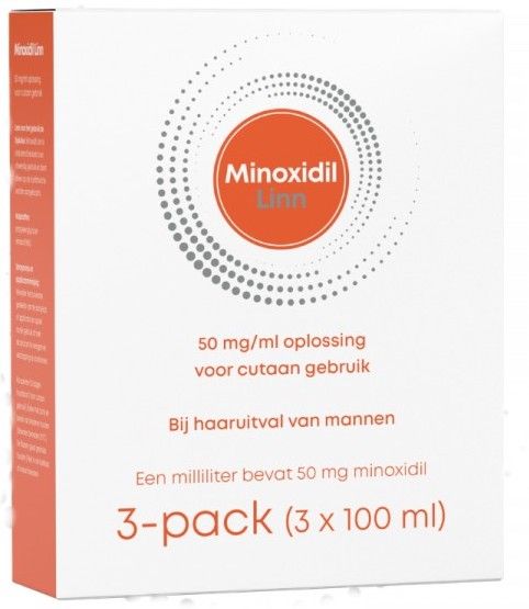 Linn Minoxidil 50 mg/ml oplossing 3-pack - 8718274580129