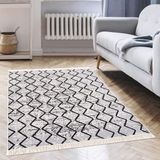 Jimri Fashion4Home Tapijtloper - Boho Kelim - Zwart-melange, 80 x 150 cm