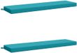 vidaXL - 2-delige - Bankkussens - SOEST - 2 - st - 100% - Polyester - Turquoise