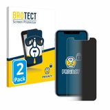 BROTECT Privacy Screenprotector voor Apple iPhone XR / 11 - 2 Stuks