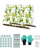 VEVOR Set van 2 Klimhulp A-Frame Komkommer Trellis Opvouwbaar 90x140cm