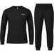 Accezzi Baselayer, sous-vêtement de ski, homme, noir