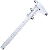 Merkloos / Sans marque Wan GmbH Vernier Remklauw - Meetgereedschap Schuifmaat - Precisie Meten - Verhard Koolstofstaal - 0-150mm - Zilverkleurig