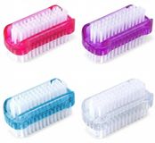 Brosse à ongles brosse à main - Double face - 4 pièces - Plastique