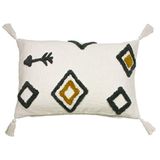 furn. Inka Polyester Gevuld kussen, Naturel, 40 x 60cm