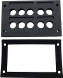 TRU COMPONENTS TC-KDL 2/10 Kabelinvoeringsplaat Klem-Ø (max.) 16 mm PA Zwart 1 stuk(s)