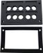 TRU COMPONENTS TC-KDL 2/10 Kabelinvoeringsplaat Klem-Ø (max.) 16 mm PA Zwart 1 stuk(s)