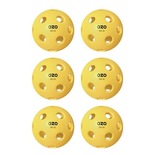 OZO Pickleball - RO-26 - Set van 6 indoorballen