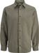JACK & JONES JREBIKE MELANGE SHIRT LS SN Heren Overhemd Lange Mouw Katoen/Polyester Forest Night XXL