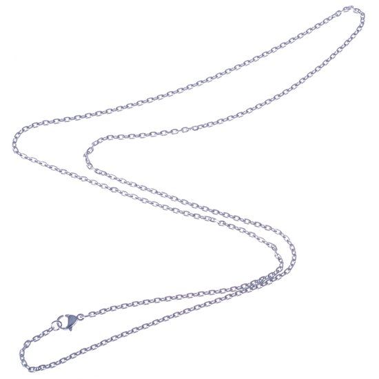 LGT JWLS LGT Jewels Jasseron koord ketting Zilver 2mm-71cm