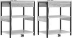 vidaXL Nachtkastje 2 stuks Grijs Sonoma 41 x 31 x 51 cm Bewerkt hout