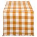 DII HVYW Fring TR Check 14X72, Pompoen Spice Dammen, Tafelloper