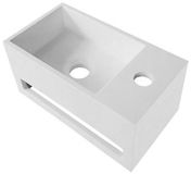 BES LED Toiletfontein Leoni Solid Surface Wit 35.8x20.5x15.7 cm