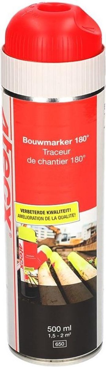 4Tecx Bouwmarker Rood 500Ml
