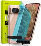 Ringke Google Pixel 8 Protecteur d'écran Verre trempé avec gabarit (2-pack)