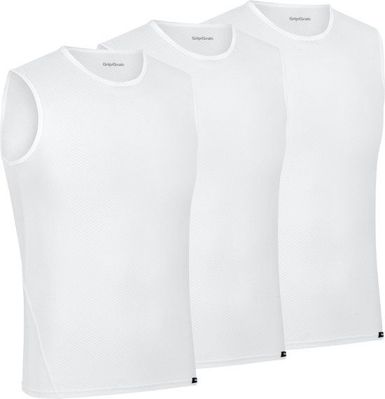 GripGrab Ultralight Mesh Ondergoed bovenlijf 3 Pack wit