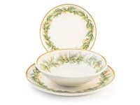 H&H Royal Tafelservies, 18-delig, Stoneware, Kerstmis